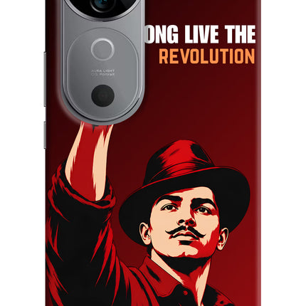 Bhagat Singh Revolution Vivo V40 5G Hard Case Back Cover by Casekaro