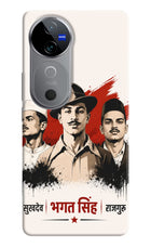 Bhagat Singh Trio Vivo V40 5G Hard Case Back Cover by Casekaro