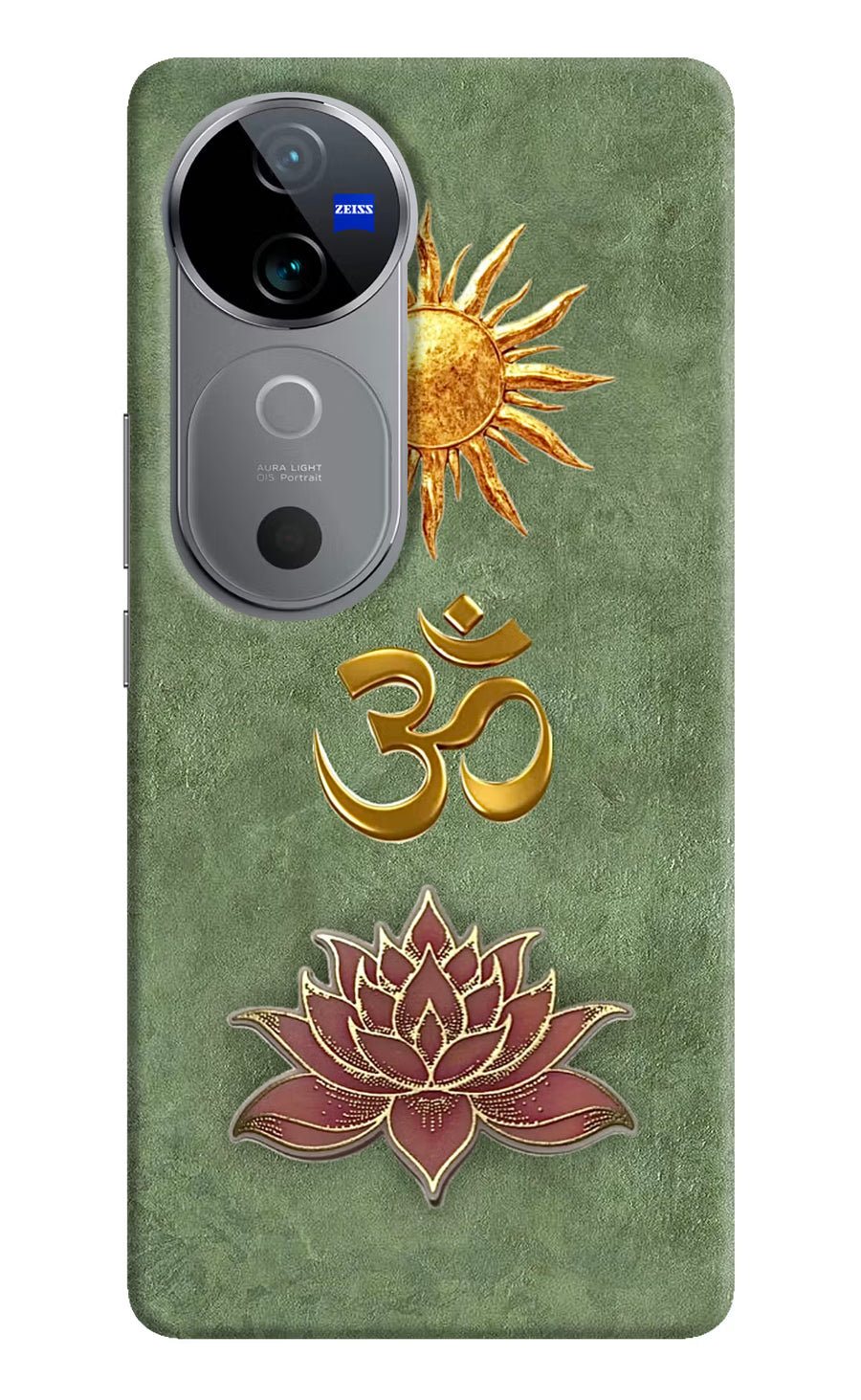 Om & Lotus Vivo V40 5G Back Cover, Hard case