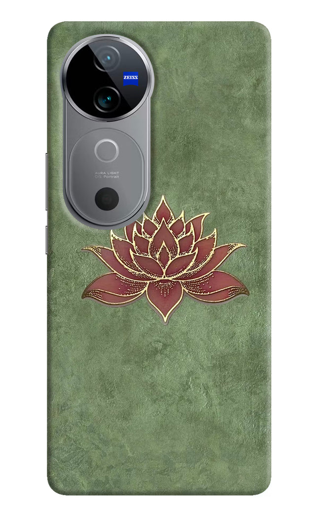 Lotus Grace Vivo V40 5G Hard Case Back Cover by Casekaro