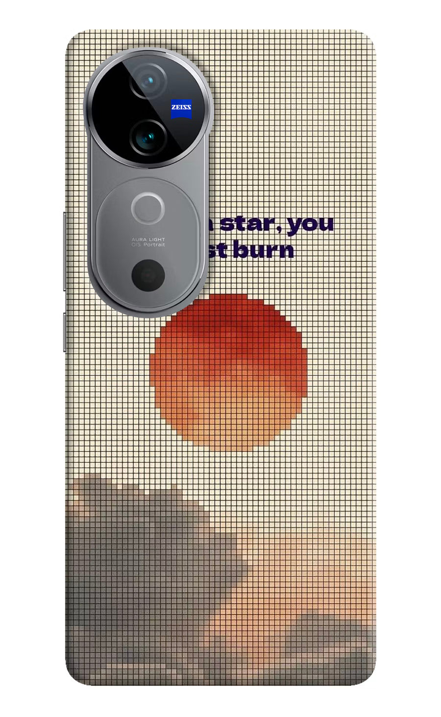 Pixel Sun Vivo V40 5G Back Cover, Hard case