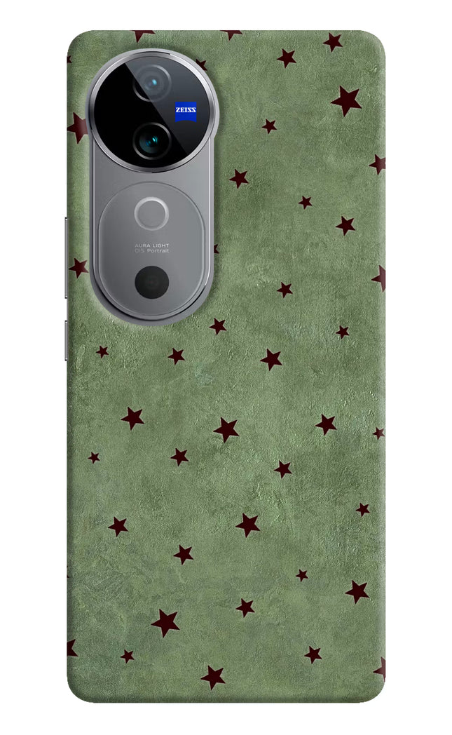 Green Stars Vivo V40 5G Hard Case Back Cover by Casekaro
