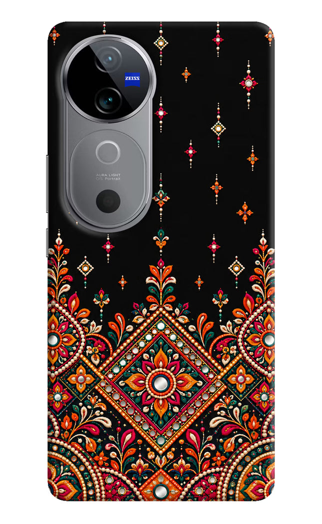 Noir Mehfil Vivo V40 5G Hard Case Back Cover by Casekaro