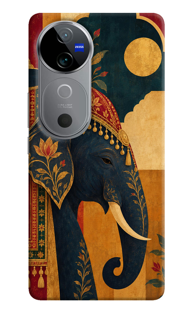 Royal Elephant Vivo V40 5G Hard Case Back Cover by Casekaro