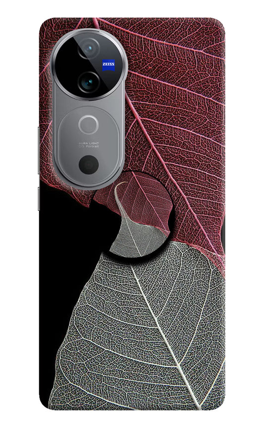 Leaf Pattern Vivo V40 5G Pop Case by Casekaro