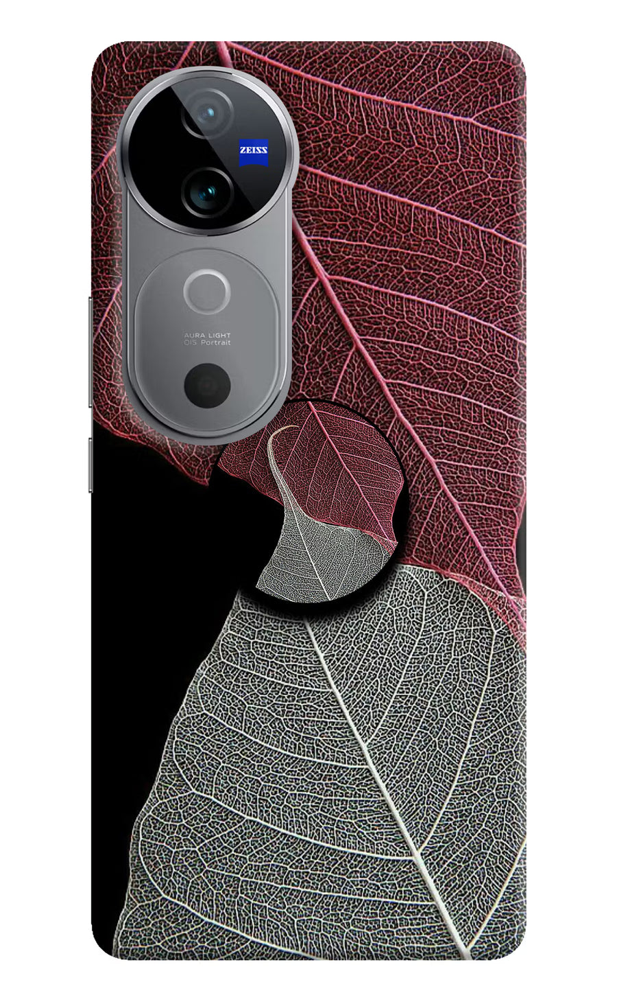 Leaf Pattern Vivo V40 5G Pop Case, Hard case