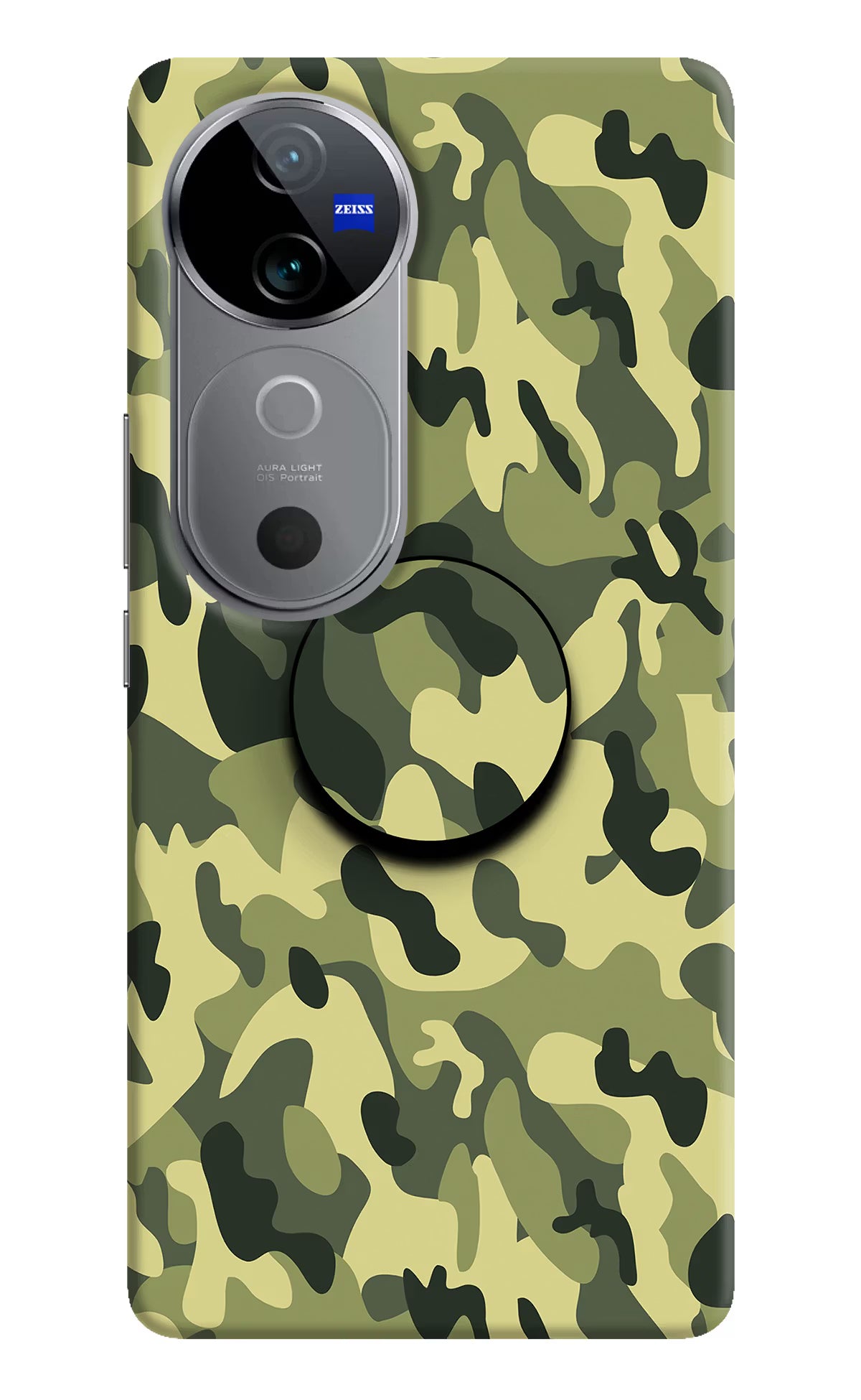 Camouflage Vivo V40 5G Pop Case by Casekaro