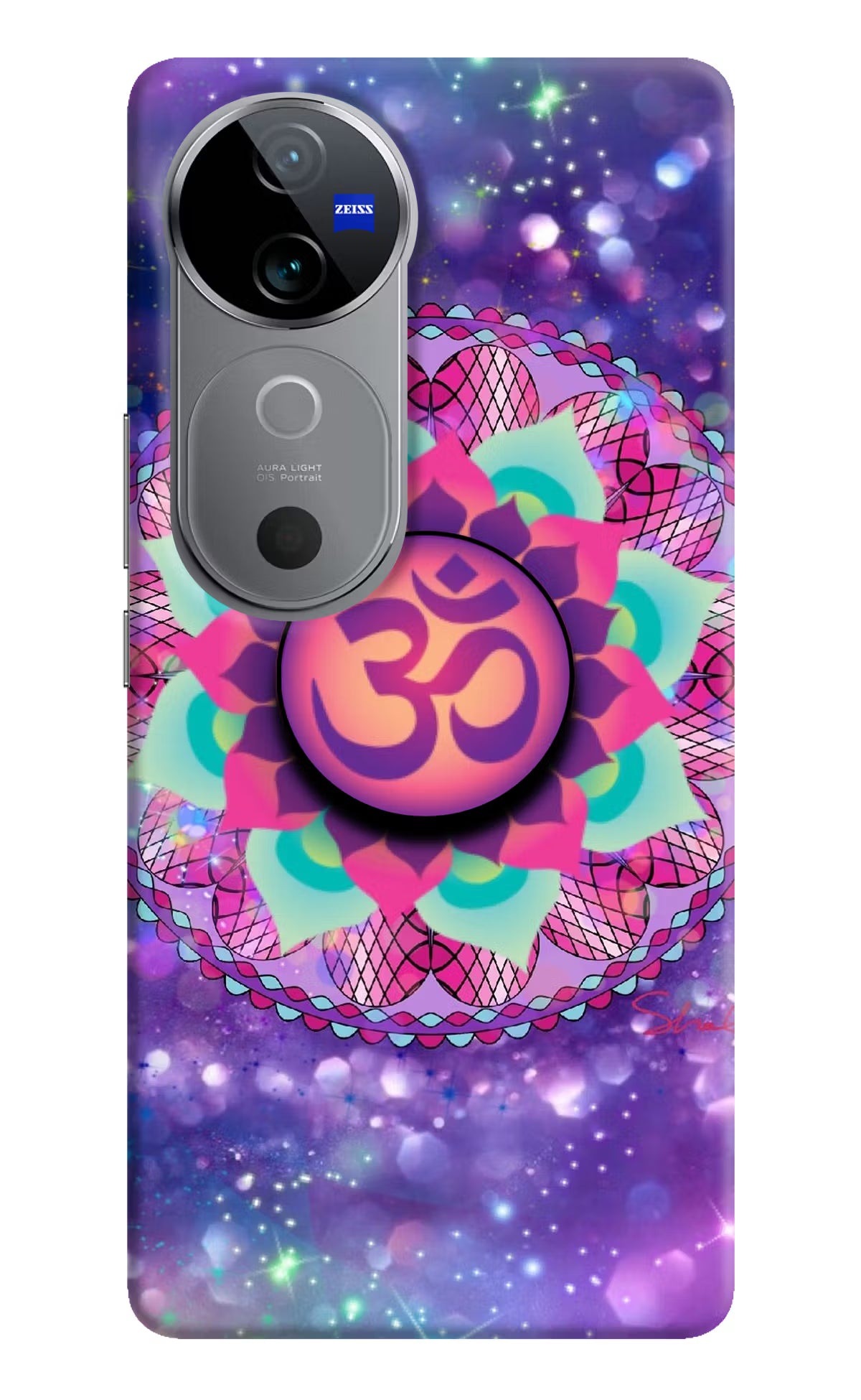 Om Purple Vivo V40 5G Pop Case by Casekaro