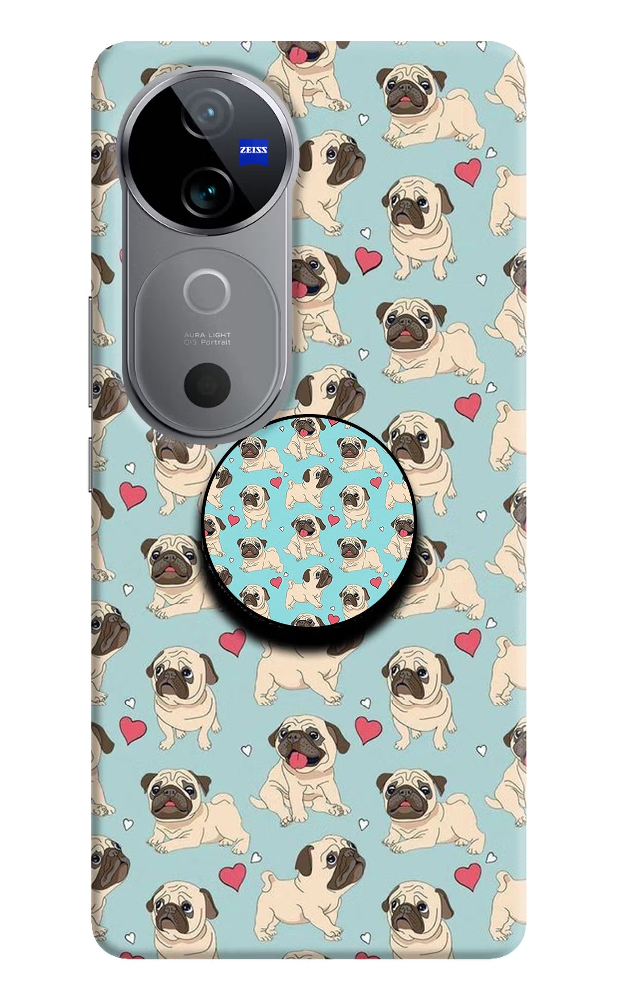 Pug Dog Vivo V40 5G Pop Case by Casekaro