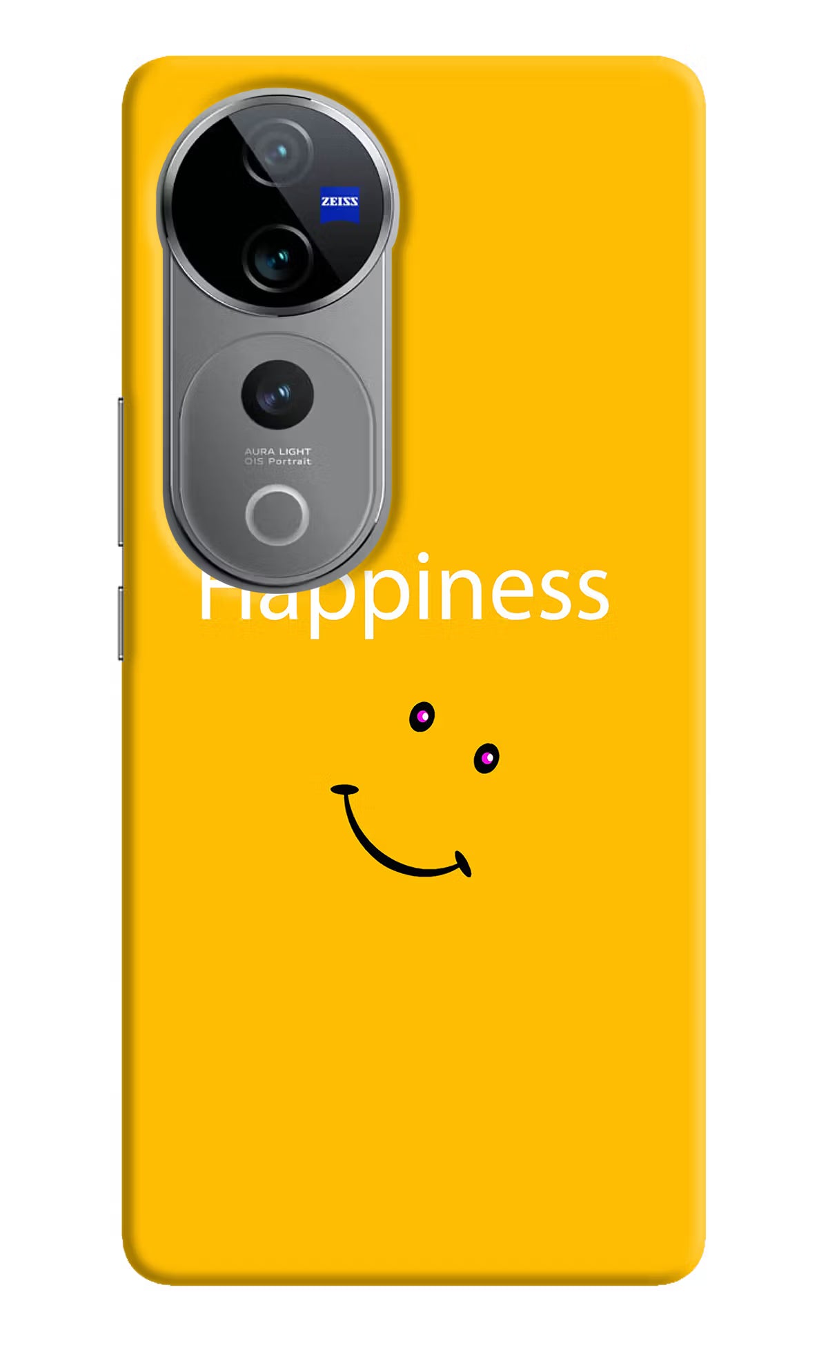 Happiness With Smiley Vivo V40 Pro 5G Hard Case Back Cover by Casekaro