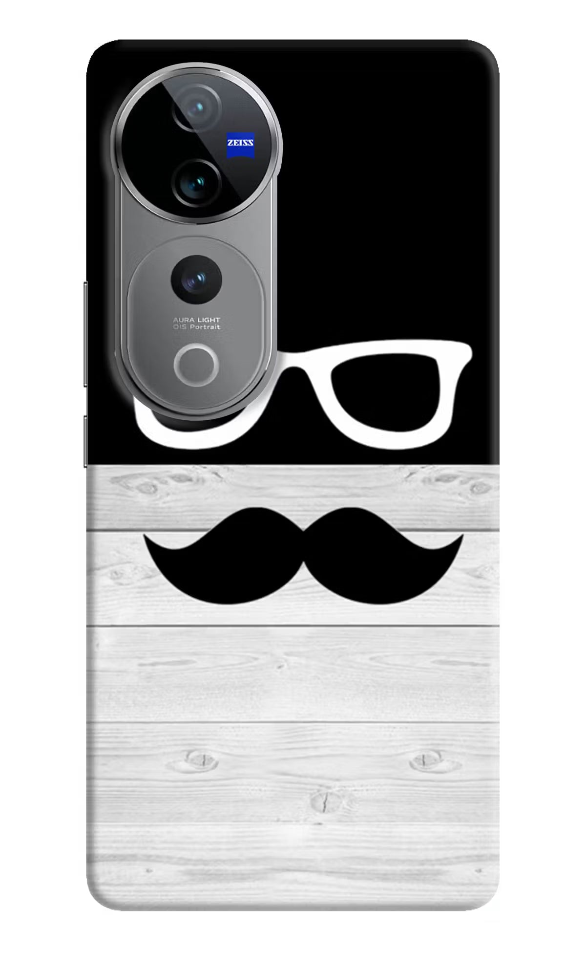Mustache Vivo V40 Pro 5G Hard Case Back Cover by Casekaro