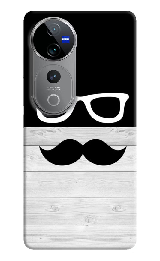 Mustache Vivo V40 Pro 5G Hard Case Back Cover by Casekaro