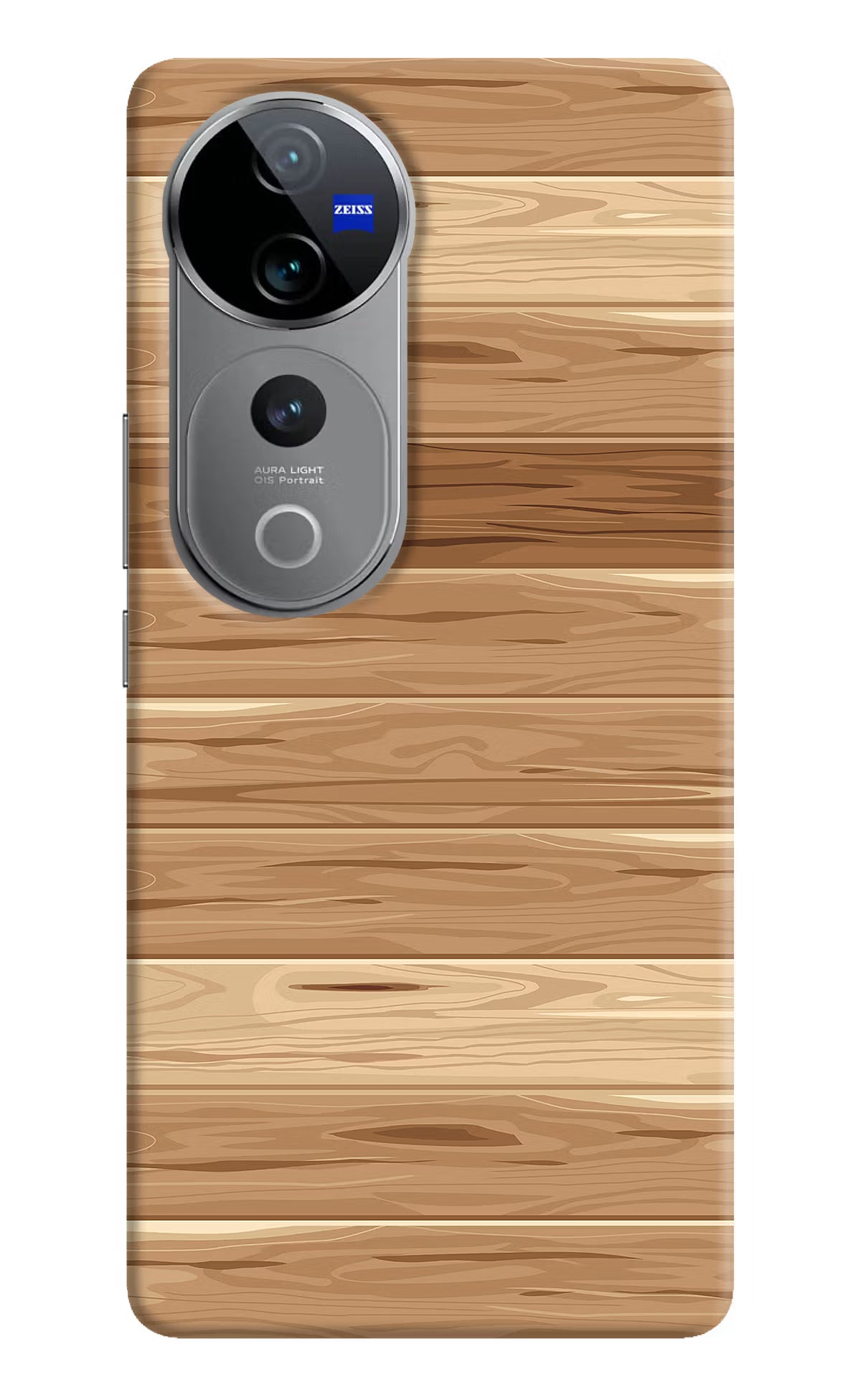 Wooden Vector Vivo V40 Pro 5G Hard Case Back Cover by Casekaro