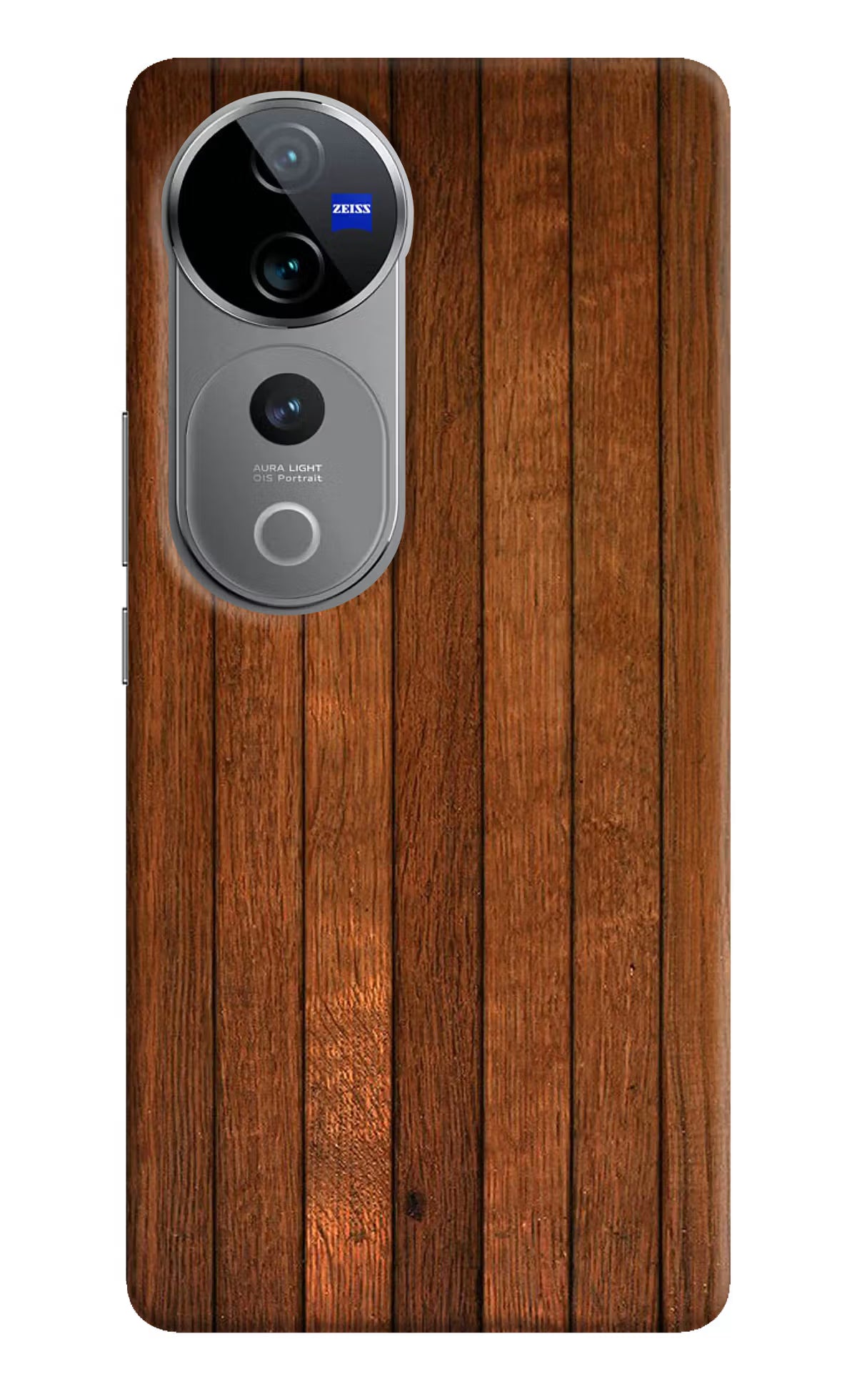 Wooden Artwork Bands Vivo V40 Pro 5G Hard Case Back Cover by Casekaro