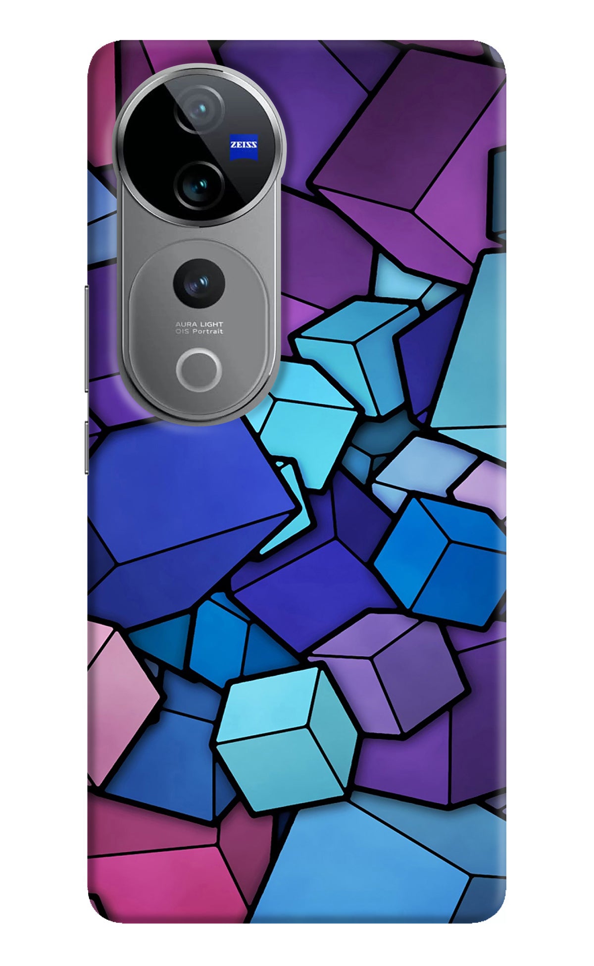 Cubic Abstract Vivo V40 Pro 5G Back Cover