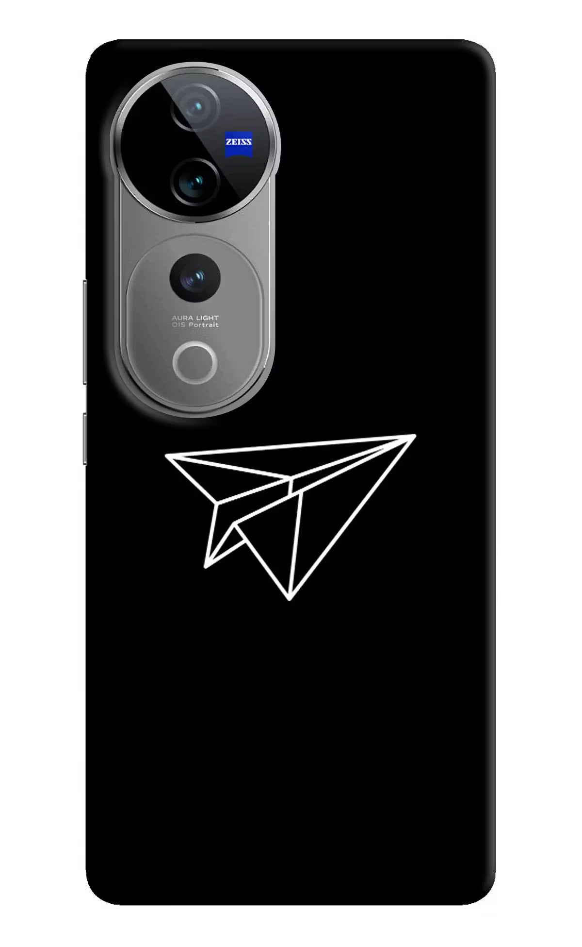 Paper Plane White Vivo V40 Pro 5G Hard Case Back Cover by Casekaro