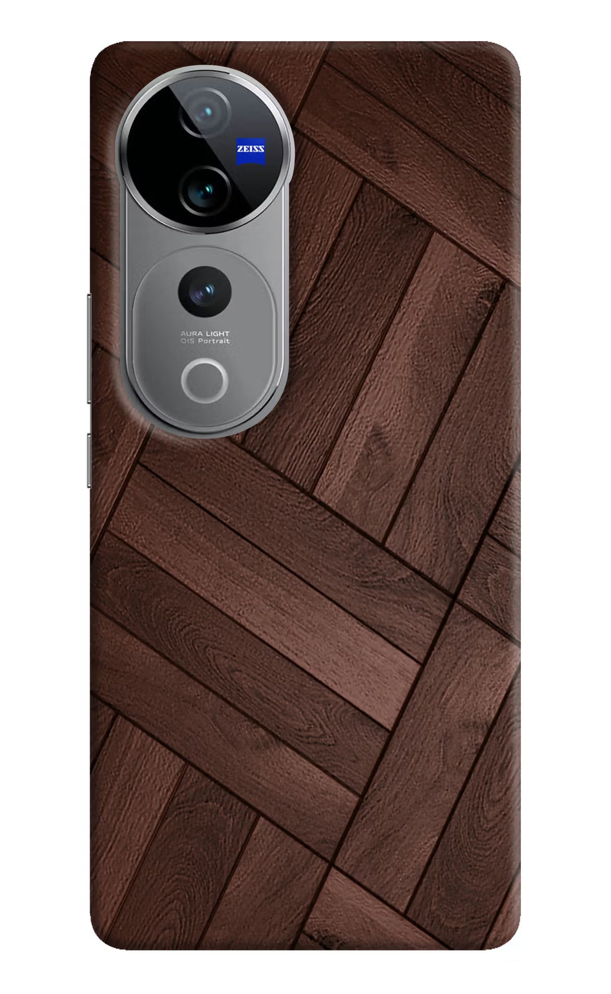 Wooden Texture Design Vivo V40 Pro 5G Hard Case Back Cover by Casekaro