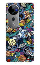 Space Abstract Vivo V40 Pro 5G Hard Case Back Cover by Casekaro