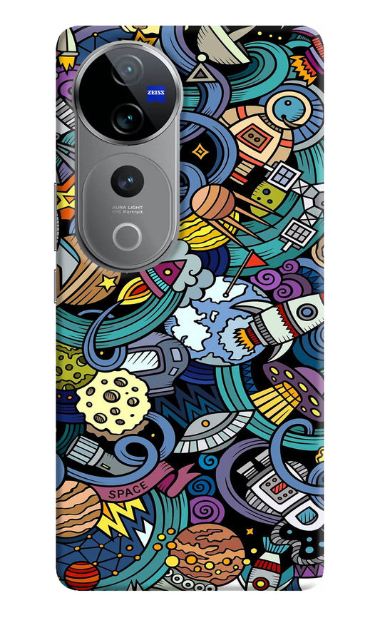 Space Abstract Vivo V40 Pro 5G Hard Case Back Cover by Casekaro