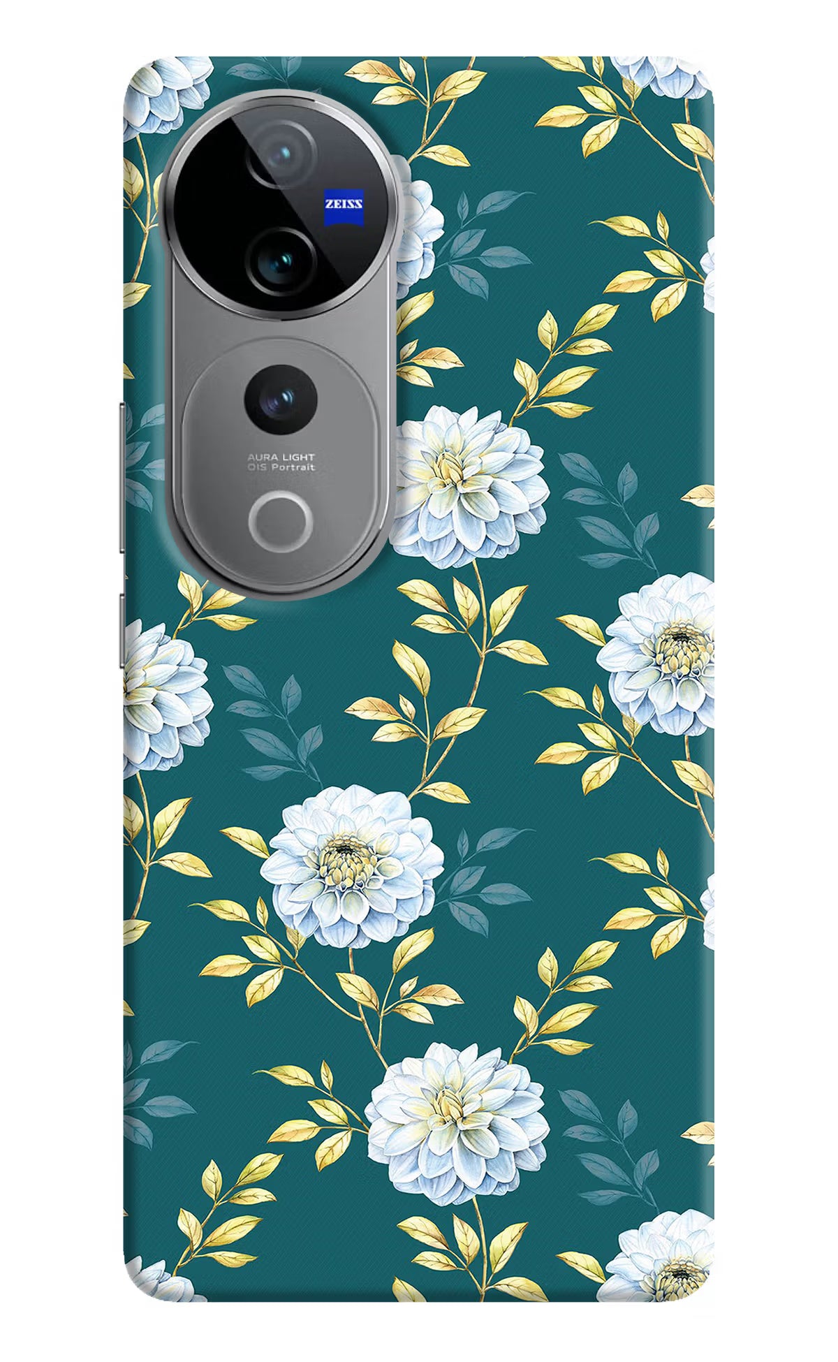Flowers Vivo V40 Pro 5G Hard Case Back Cover by Casekaro