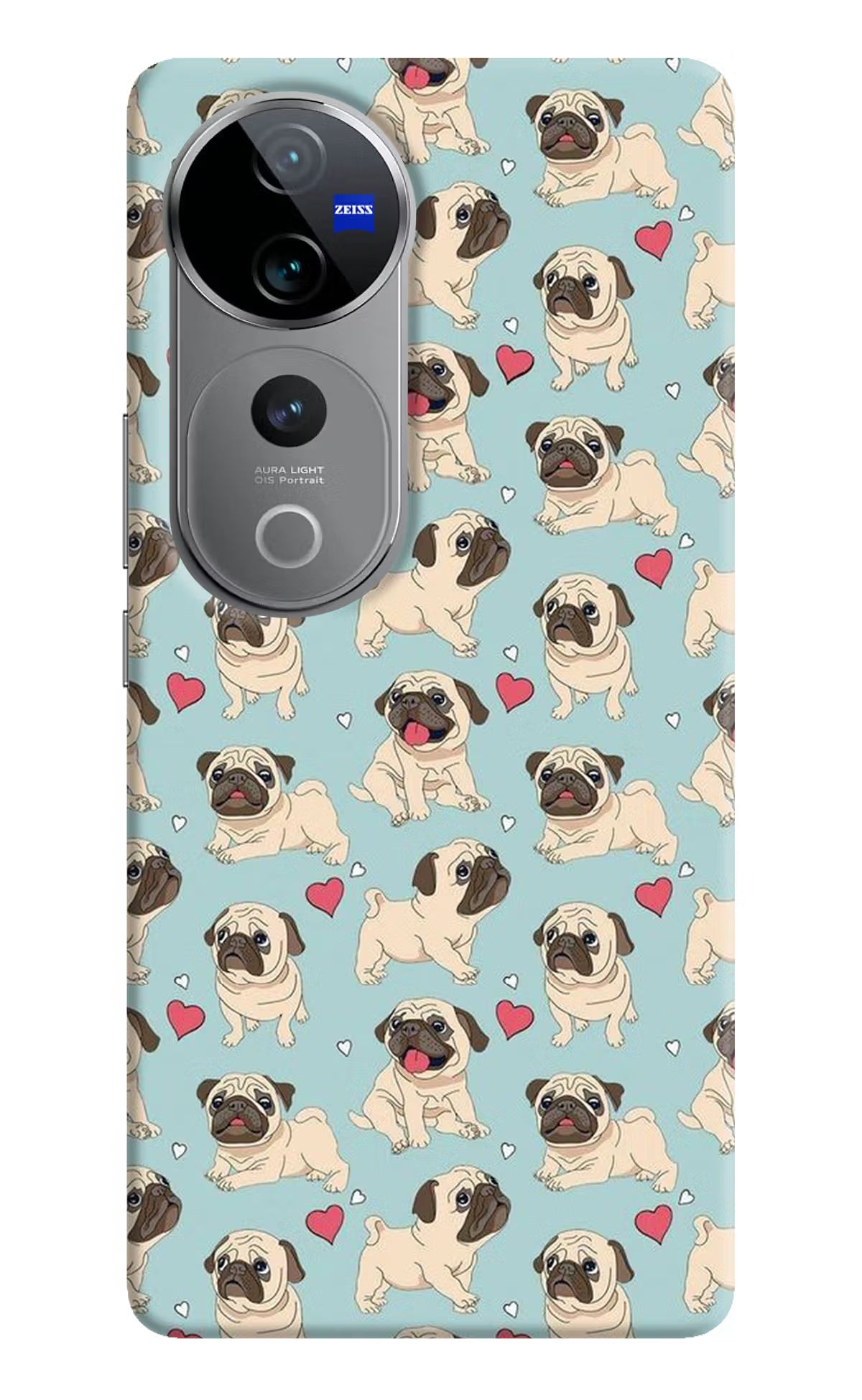 Pug Dog Vivo V40 Pro 5G Hard Case Back Cover by Casekaro
