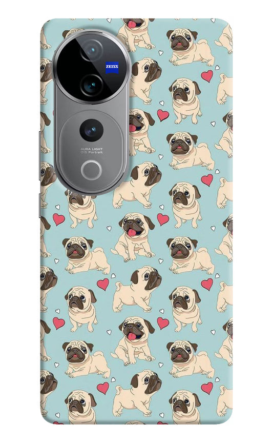 Pug Dog Vivo V40 Pro 5G Hard Case Back Cover by Casekaro