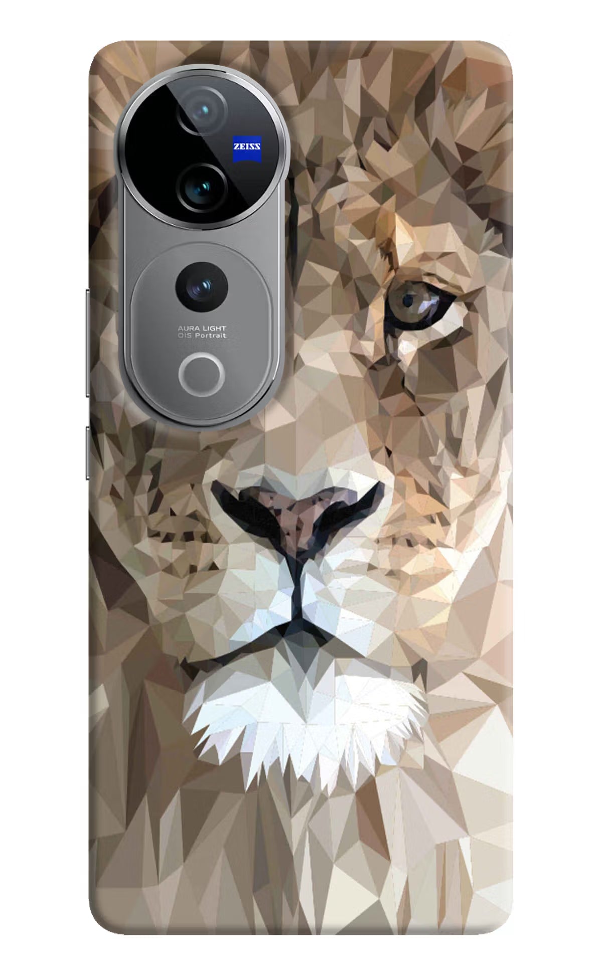 Lion Art Vivo V40 Pro 5G Hard Case Back Cover by Casekaro