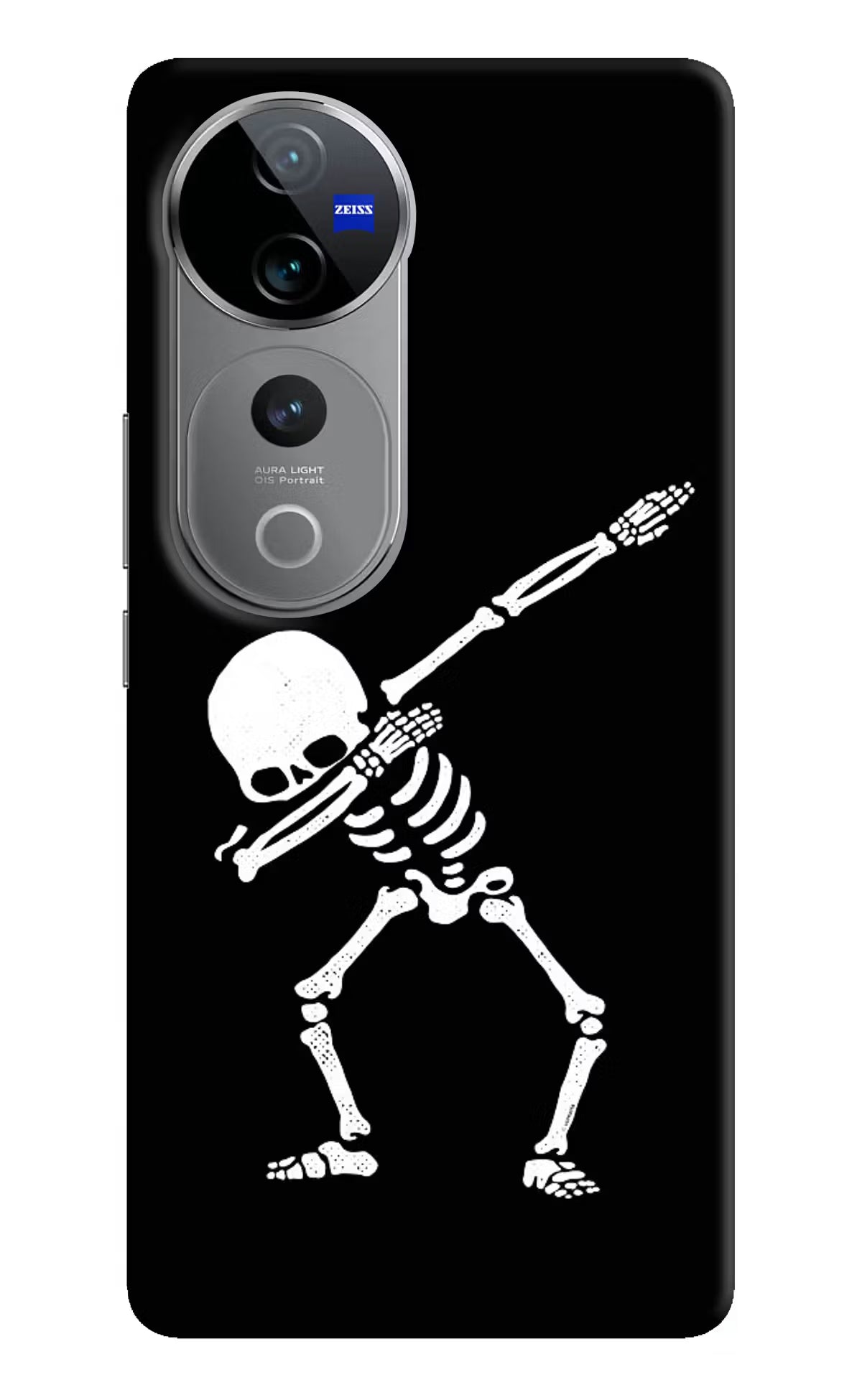 Dabbing Skeleton Art Vivo V40 Pro 5G Hard Case Back Cover by Casekaro