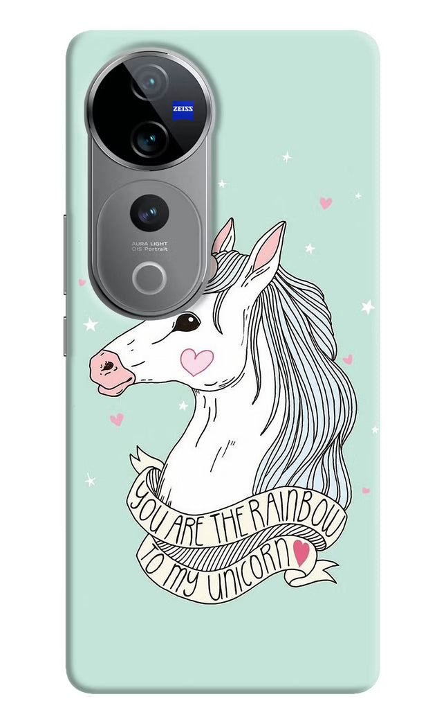 Unicorn Wallpaper Vivo V40 Pro 5G Hard Case Back Cover by Casekaro