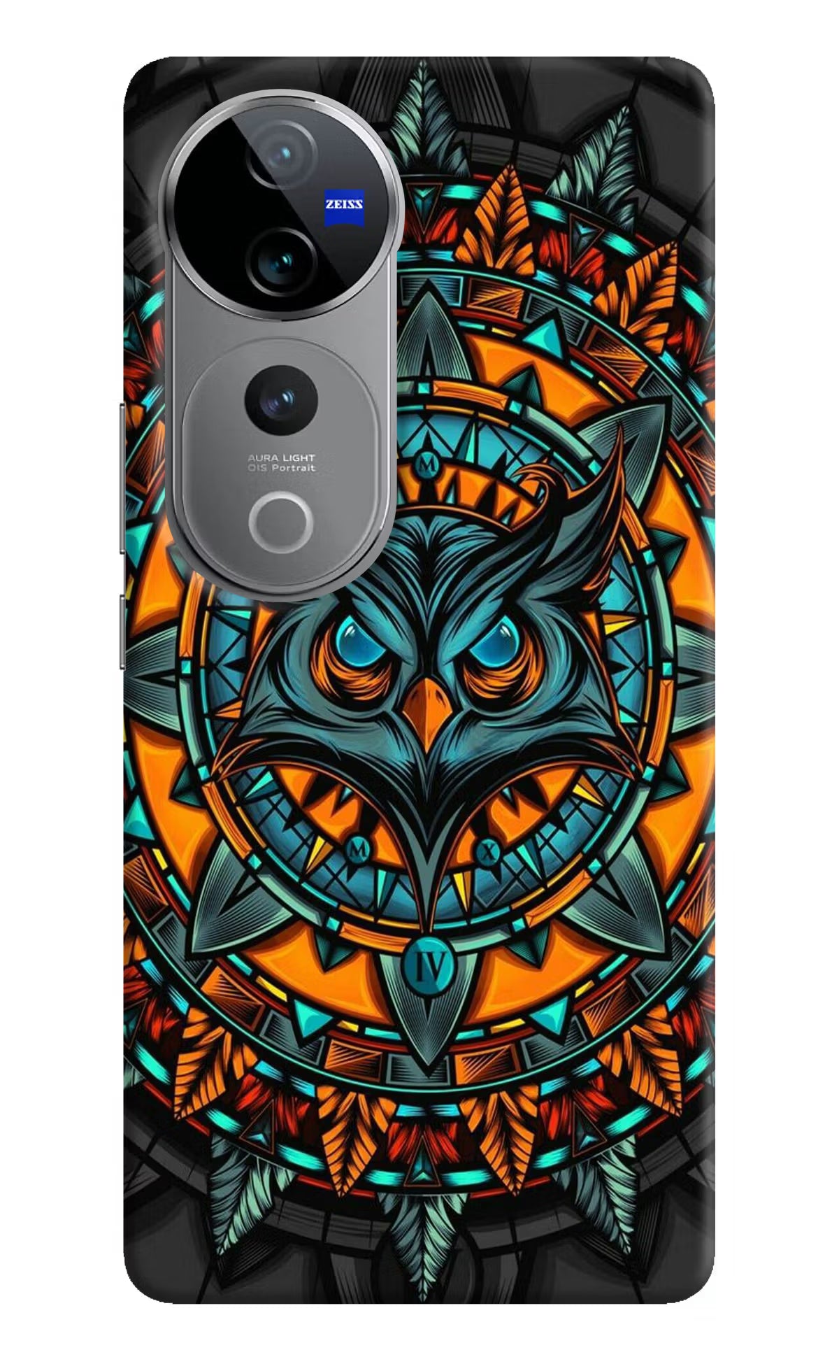 Angry Owl Art Vivo V40 Pro 5G Hard Case Back Cover by Casekaro