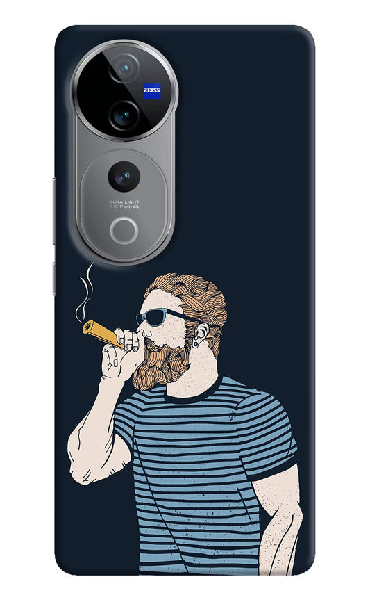 Smoking Vivo V40 Pro 5G Hard Case Back Cover by Casekaro