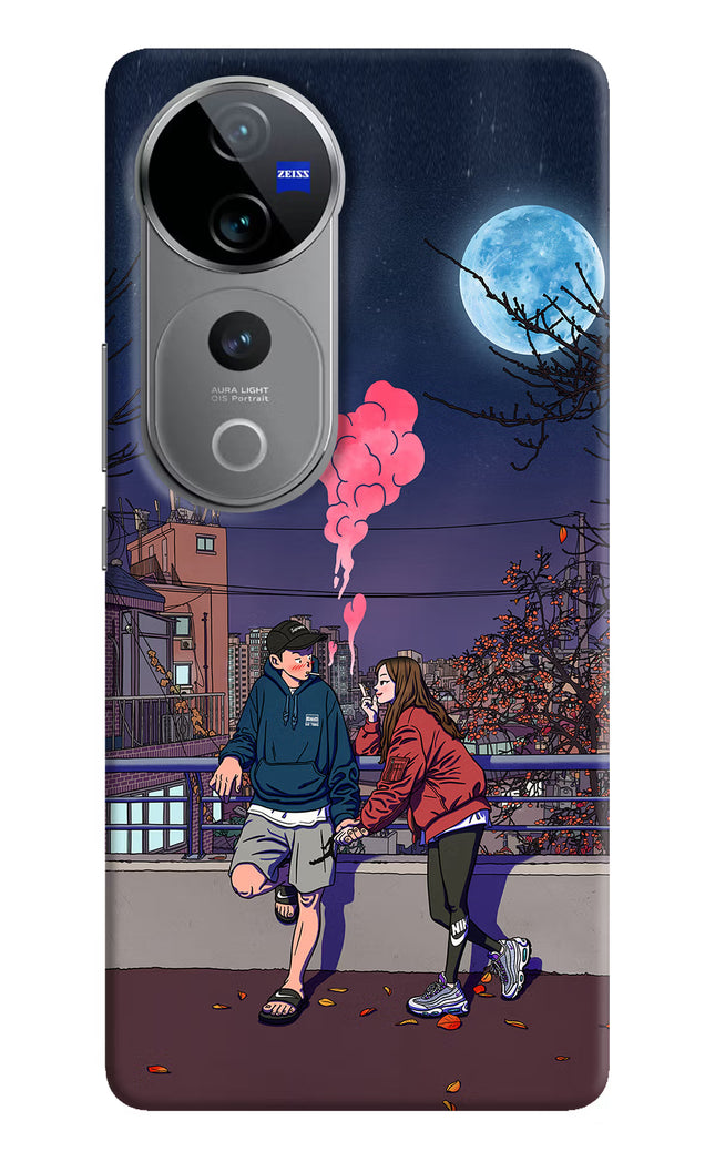Chilling Couple Vivo V40 Pro 5G Hard Case Back Cover by Casekaro