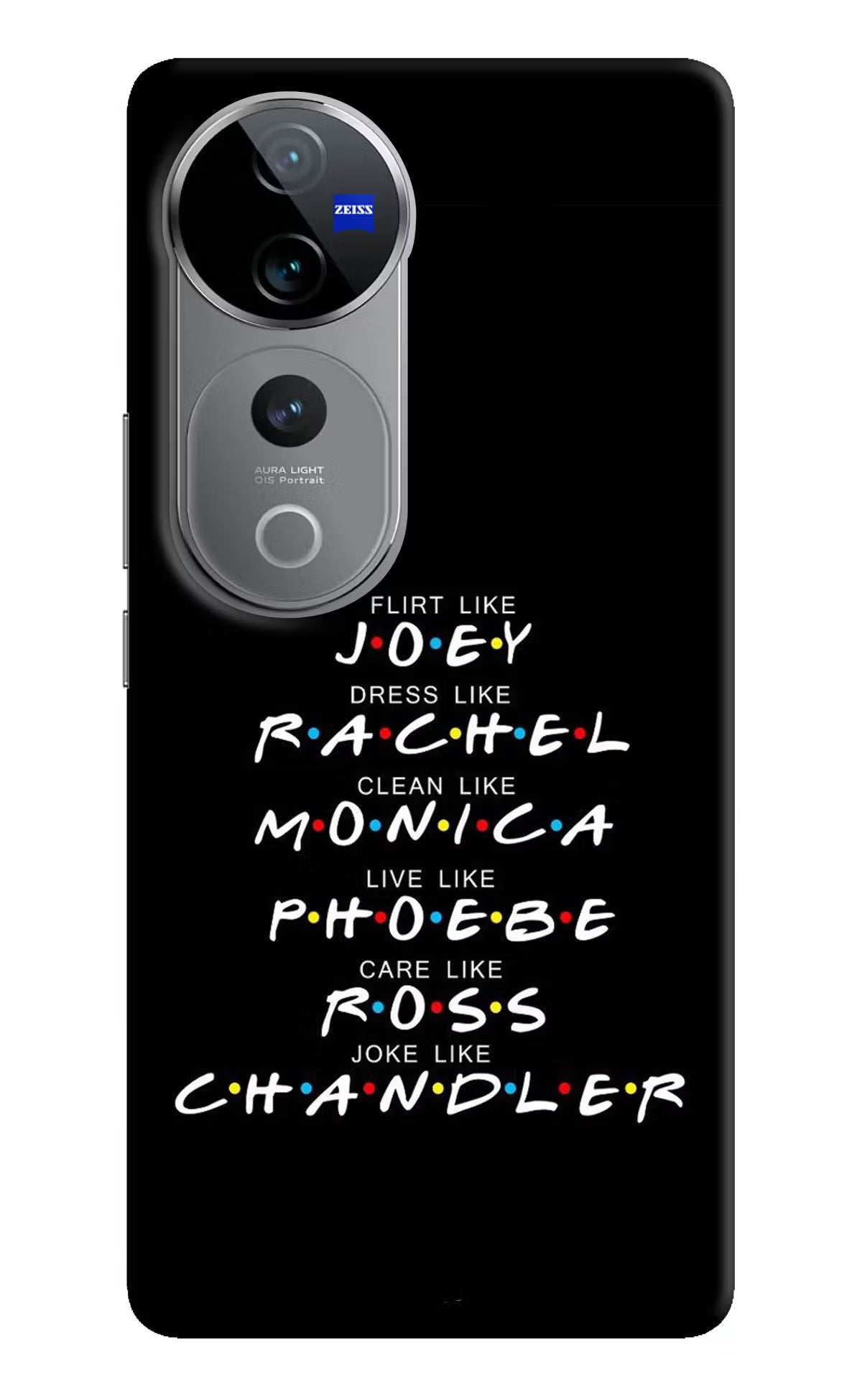 FRIENDS Character Vivo V40 Pro 5G Hard Case Back Cover by Casekaro