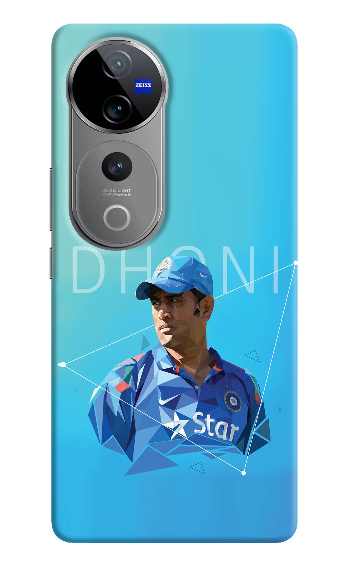 Dhoni Artwork Vivo V40 Pro 5G Hard Case Back Cover by Casekaro