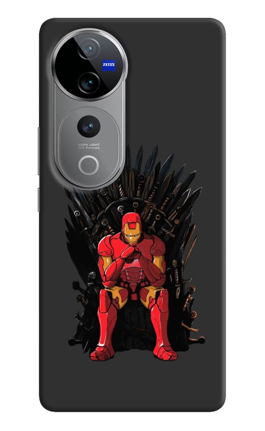 Ironman Throne Vivo V40 Pro 5G Back Cover, Hard case