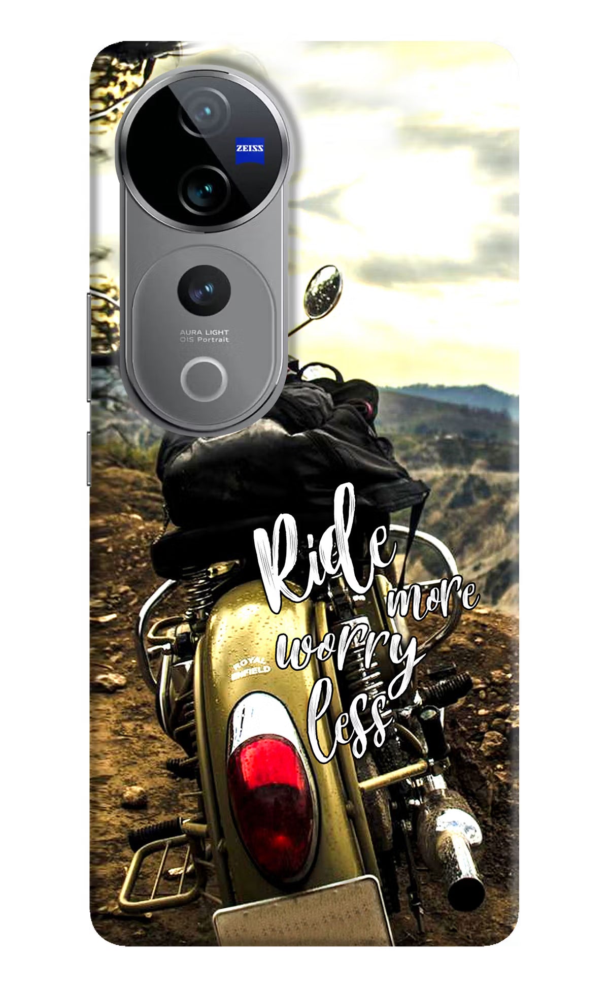 Ride More Worry Less Vivo V40 Pro 5G Hard Case Back Cover by Casekaro