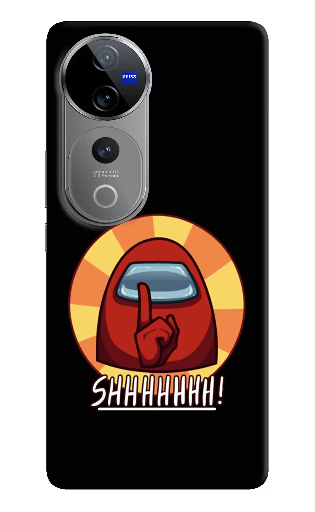 Among Us Shhh! Vivo V40 Pro 5G Hard Case Back Cover by Casekaro