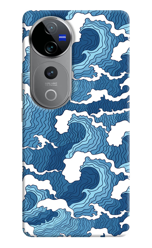 Blue Waves Vivo V40 Pro 5G Hard Case Back Cover by Casekaro