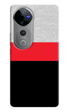 Tri Color Pattern Vivo V40 Pro 5G Hard Case Back Cover by Casekaro