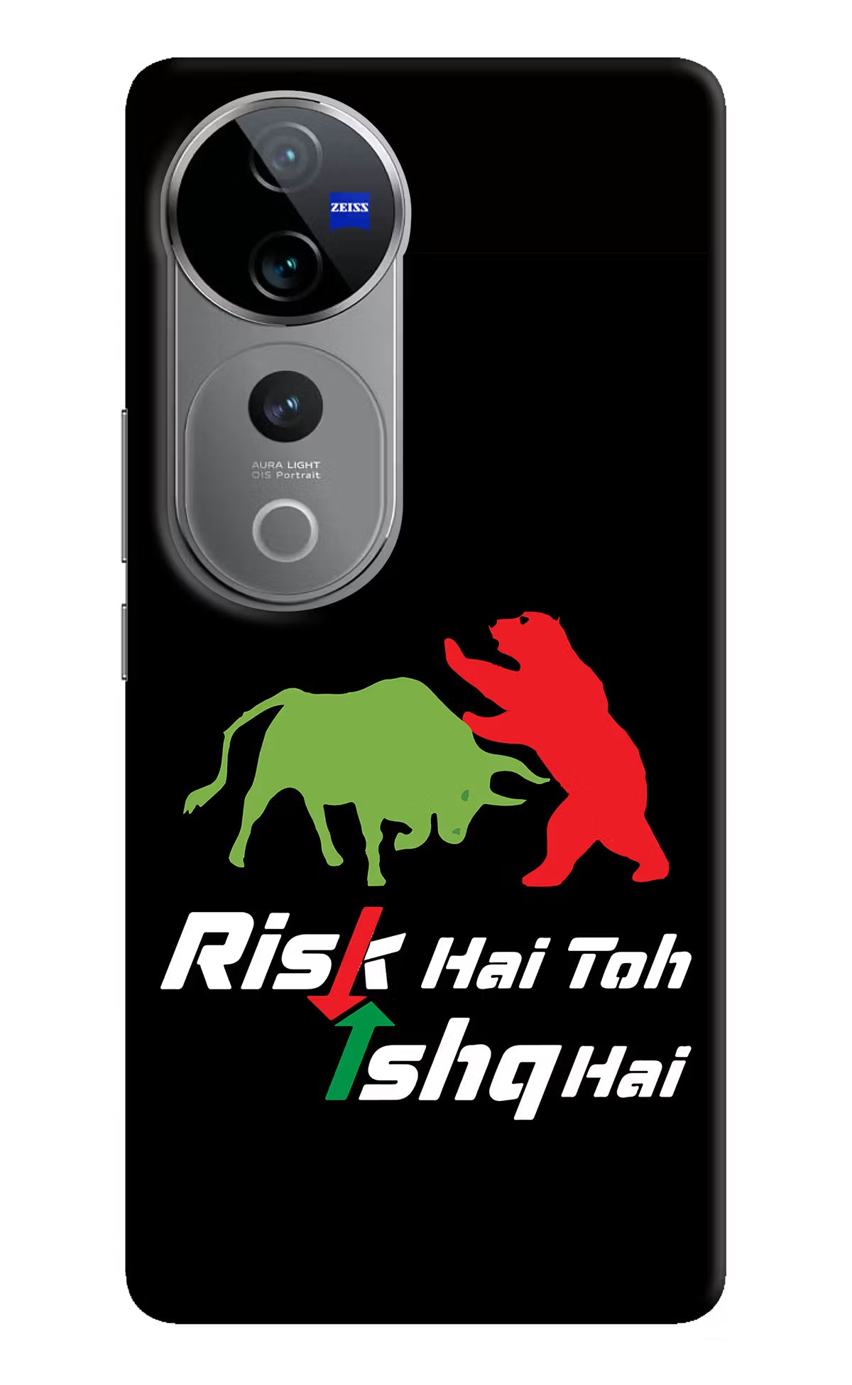 Risk Hai Toh Ishq Hai Vivo V40 Pro 5G Hard Case Back Cover by Casekaro