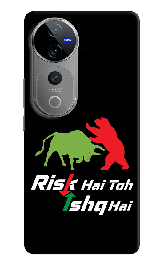 Risk Hai Toh Ishq Hai Vivo V40 Pro 5G Hard Case Back Cover by Casekaro