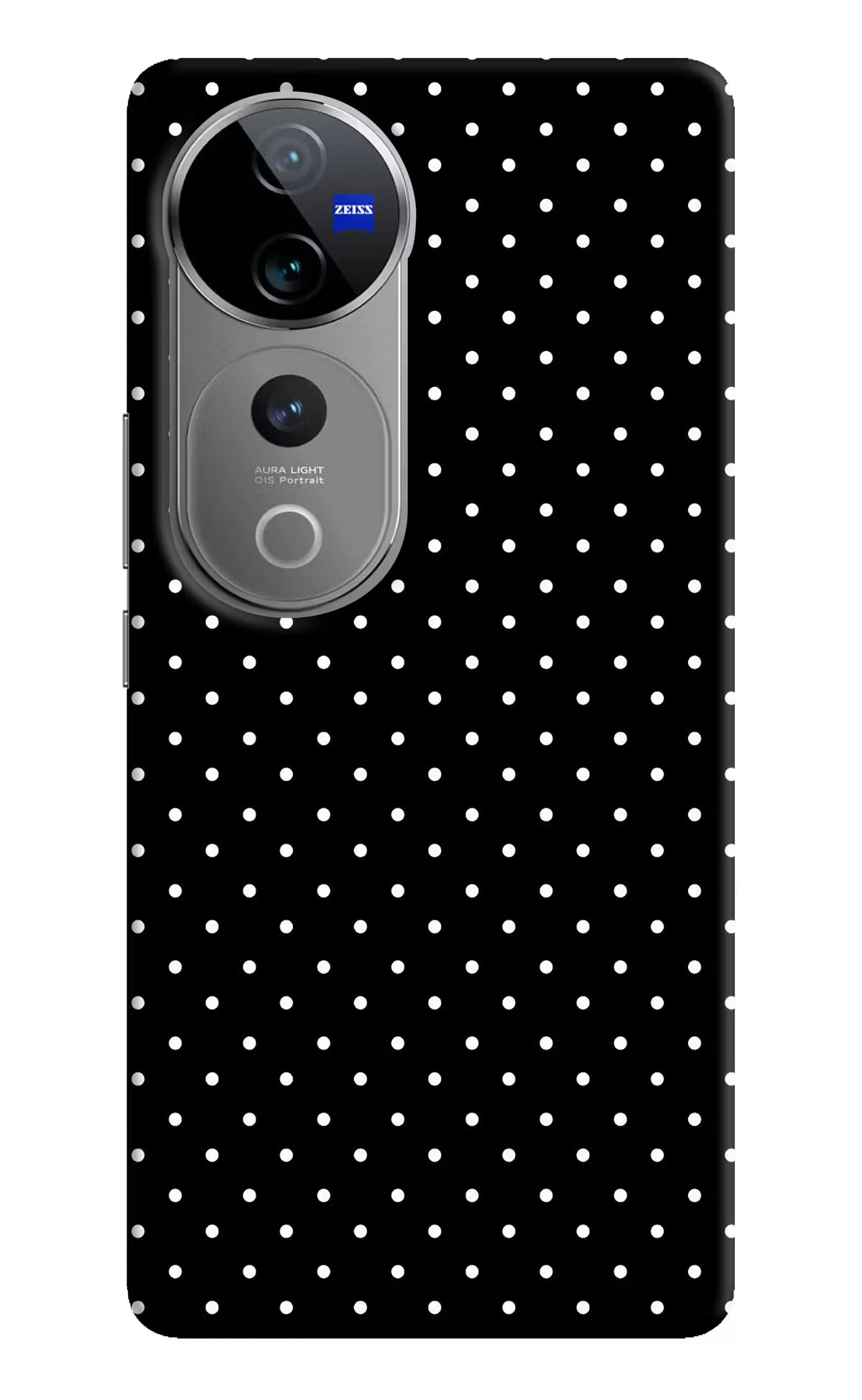 White Dots Vivo V40 Pro 5G Hard Case Back Cover by Casekaro