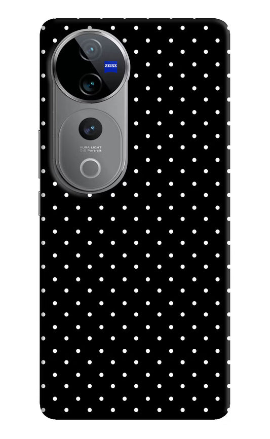 White Dots Vivo V40 Pro 5G Hard Case Back Cover by Casekaro