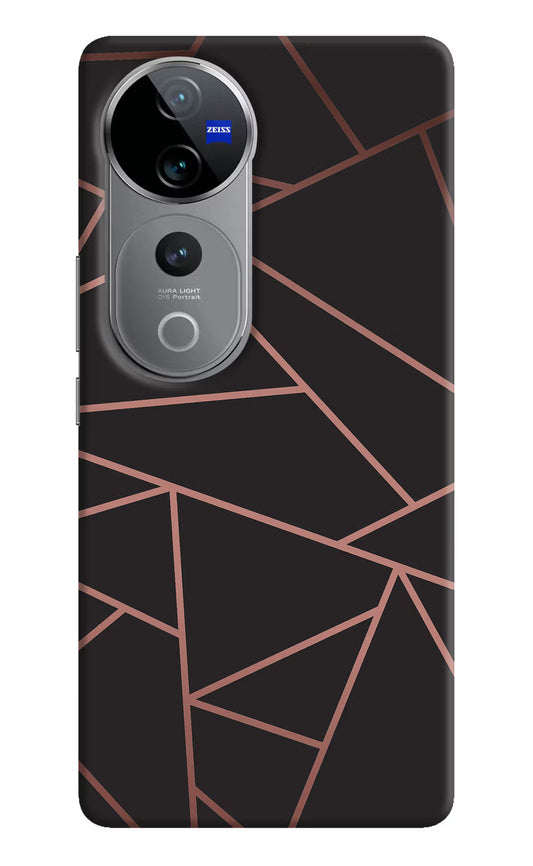 Geometric Pattern Vivo V40 Pro 5G Hard Case Back Cover by Casekaro