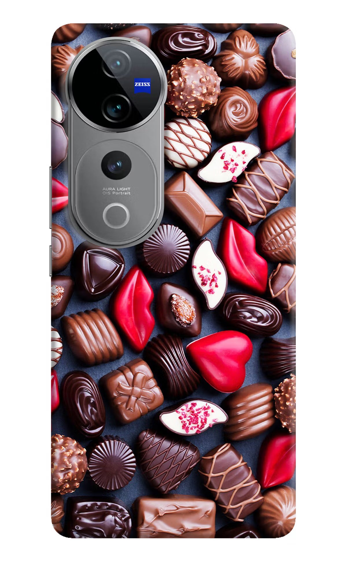 Chocolates Vivo V40 Pro 5G Hard Case Back Cover by Casekaro