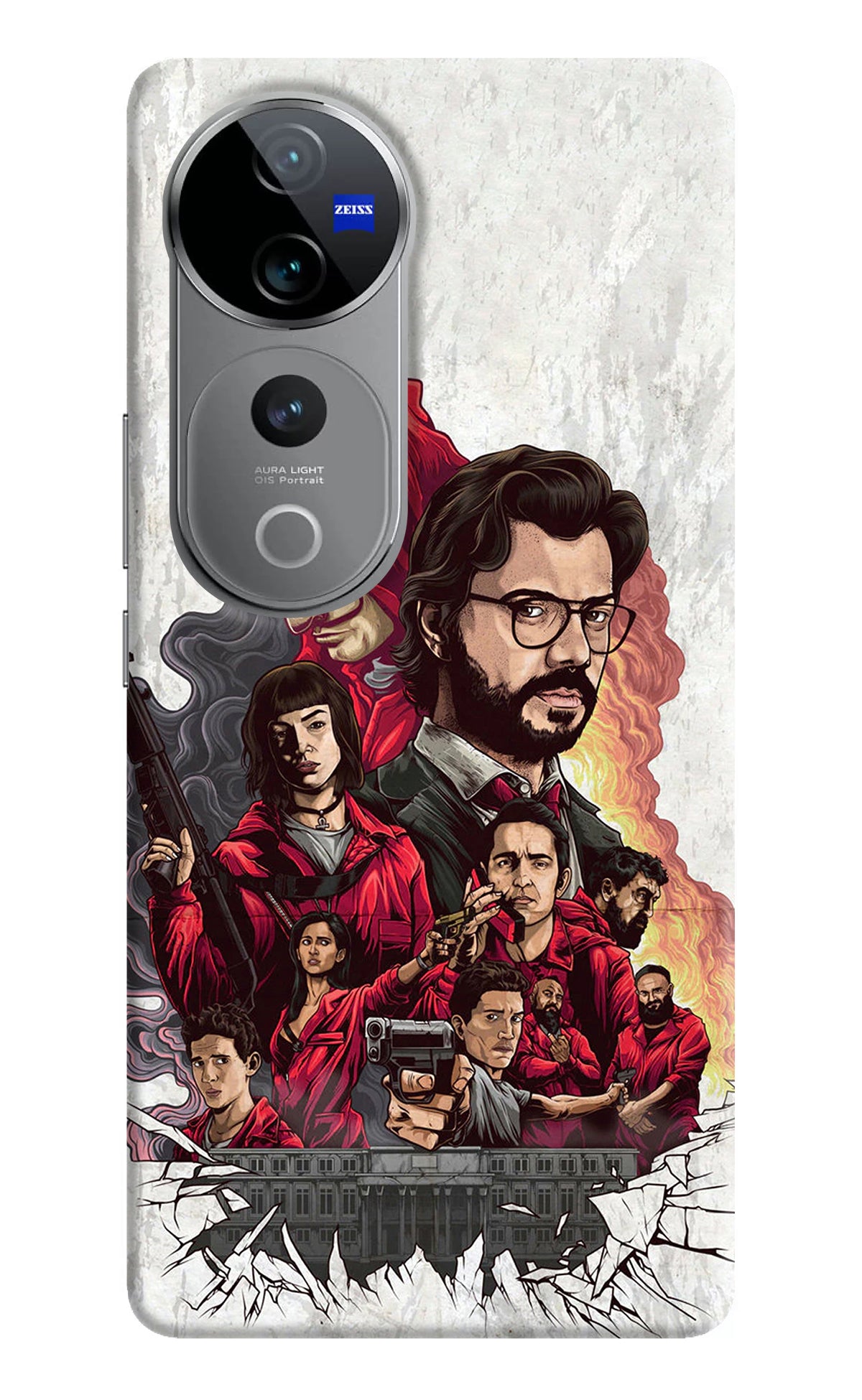 Money Heist Artwork Vivo V40 Pro 5G Back Cover