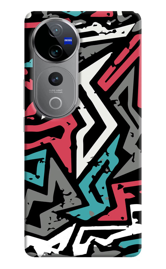 Geometric Graffiti Vivo V40 Pro 5G Hard Case Back Cover by Casekaro