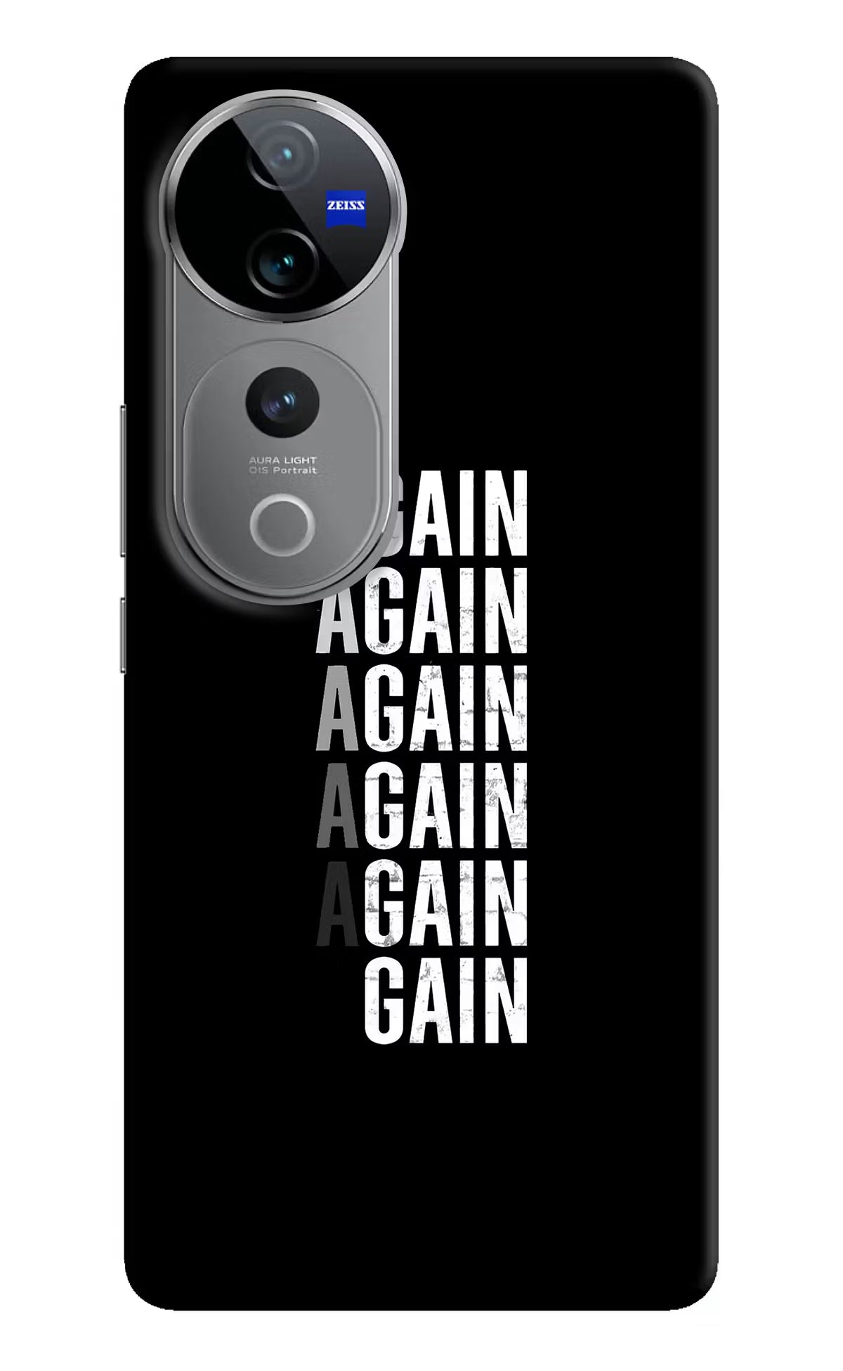 Again Again Gain Vivo V40 Pro 5G Hard Case Back Cover by Casekaro