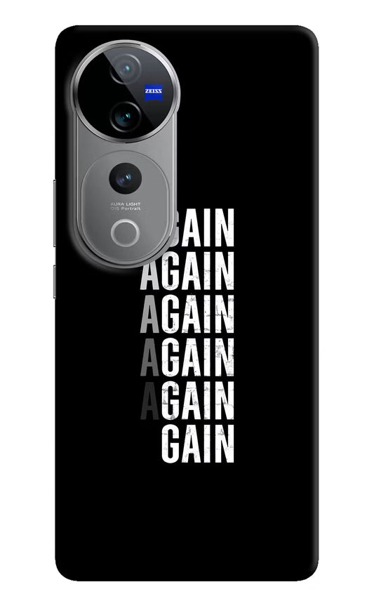 Again Again Gain Vivo V40 Pro 5G Hard Case Back Cover by Casekaro