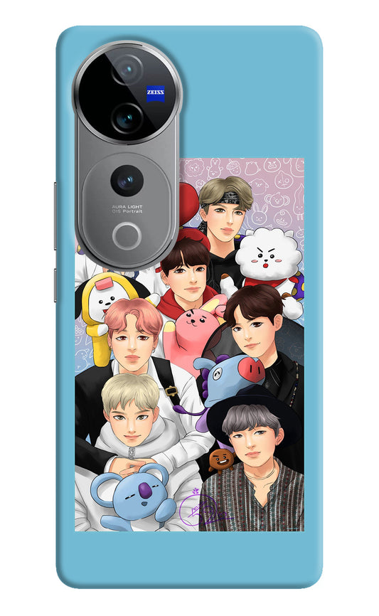 BTS with animals Vivo V40 Pro 5G Back Cover